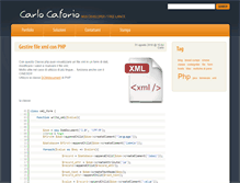 Tablet Screenshot of carlocaforio.it
